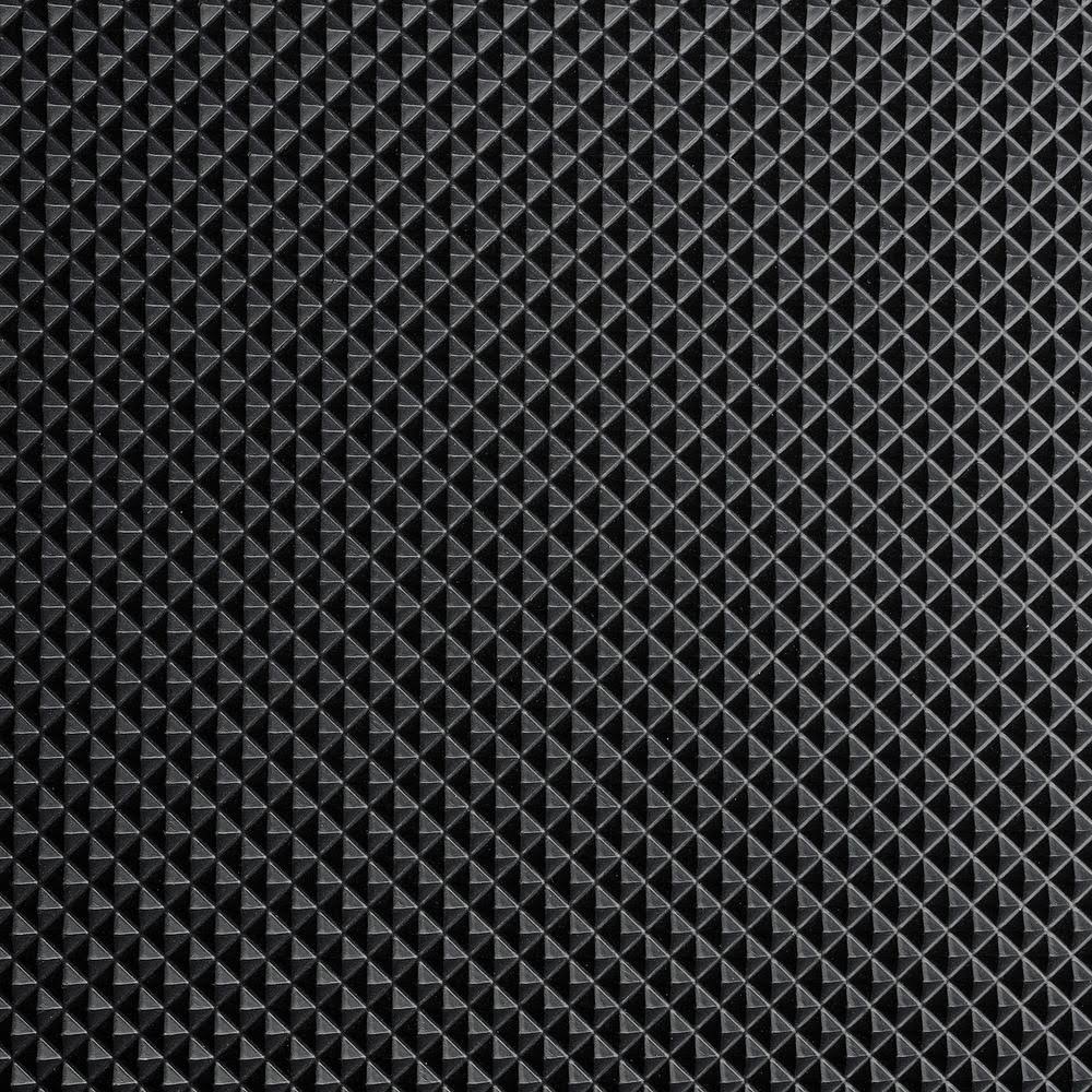 WorkForce Black Pyramid 36 in. x 15 ft. Antimicrobial Vinyl Commercial Grade Runner Matting