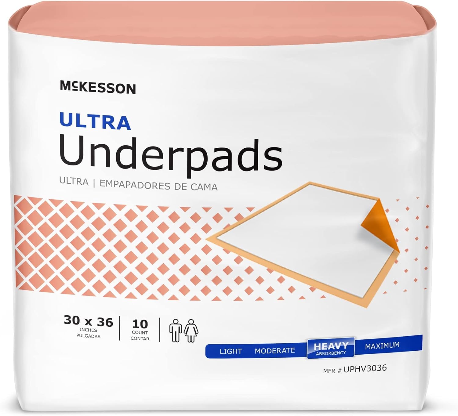 McKesson UPHV3036 StayDry Ultra Underpads, 30