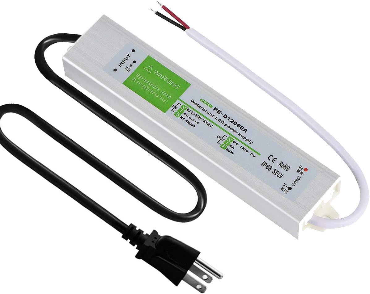 12V120W LED Dimmable Driver, PLUSPOE 12V Dimming LED Power Supply Low Voltage Transformer Compatible with 2-3 Way Wall Dimmer, Quiet Operation Aluminum Alloy Housing. Pack of 2