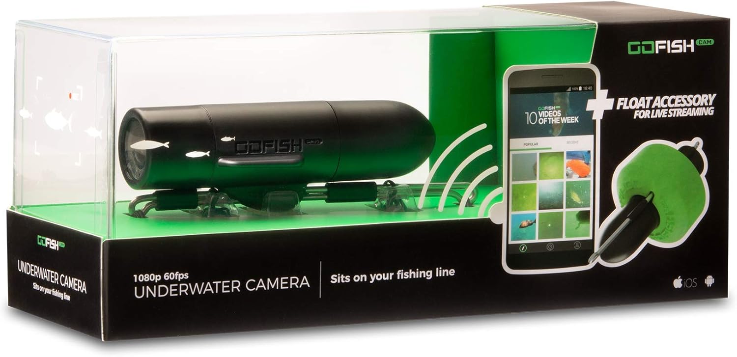 GoFish Cam Wireless Underwater Fishing Camera, Black