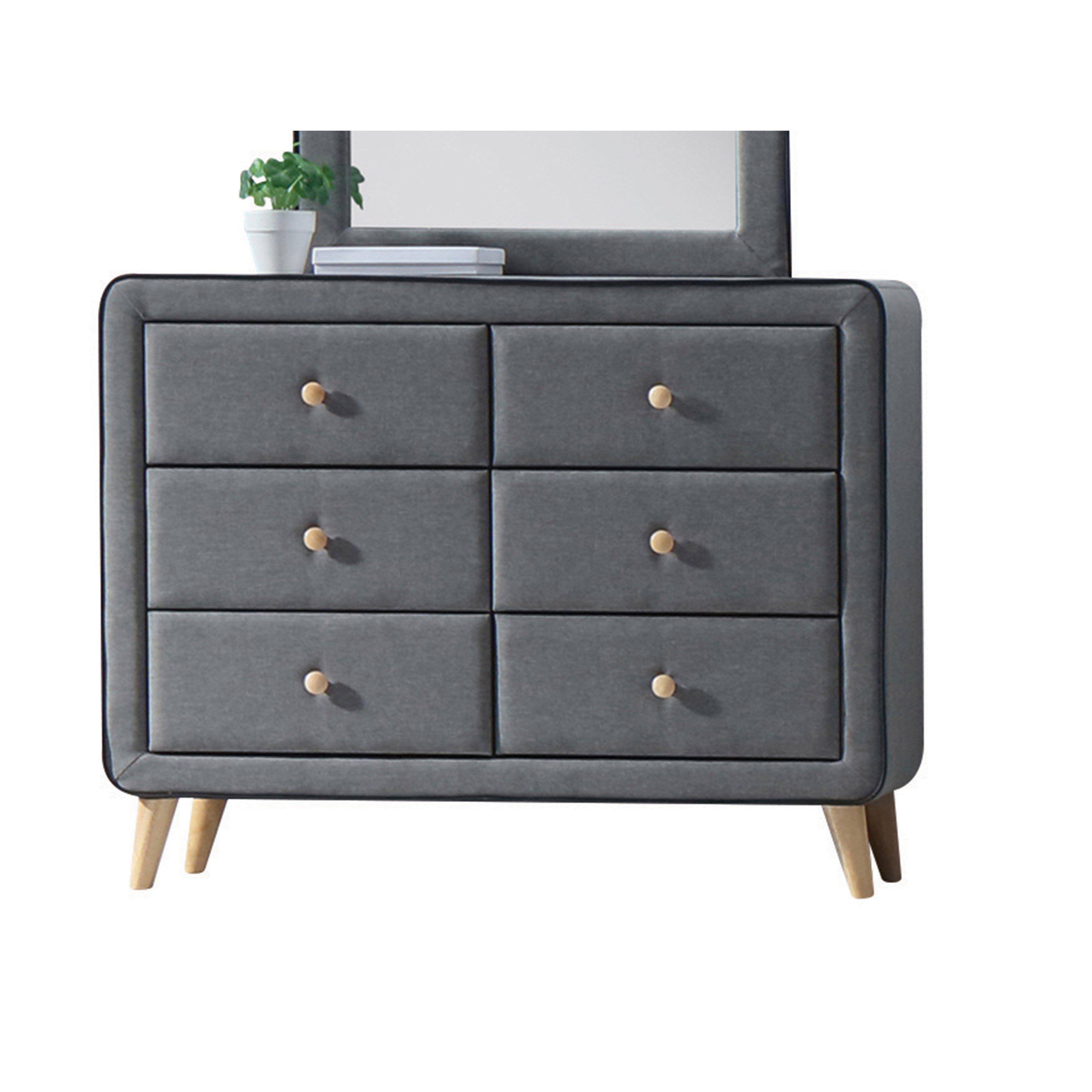 Acme Valda Dresser Light Gray Fabric