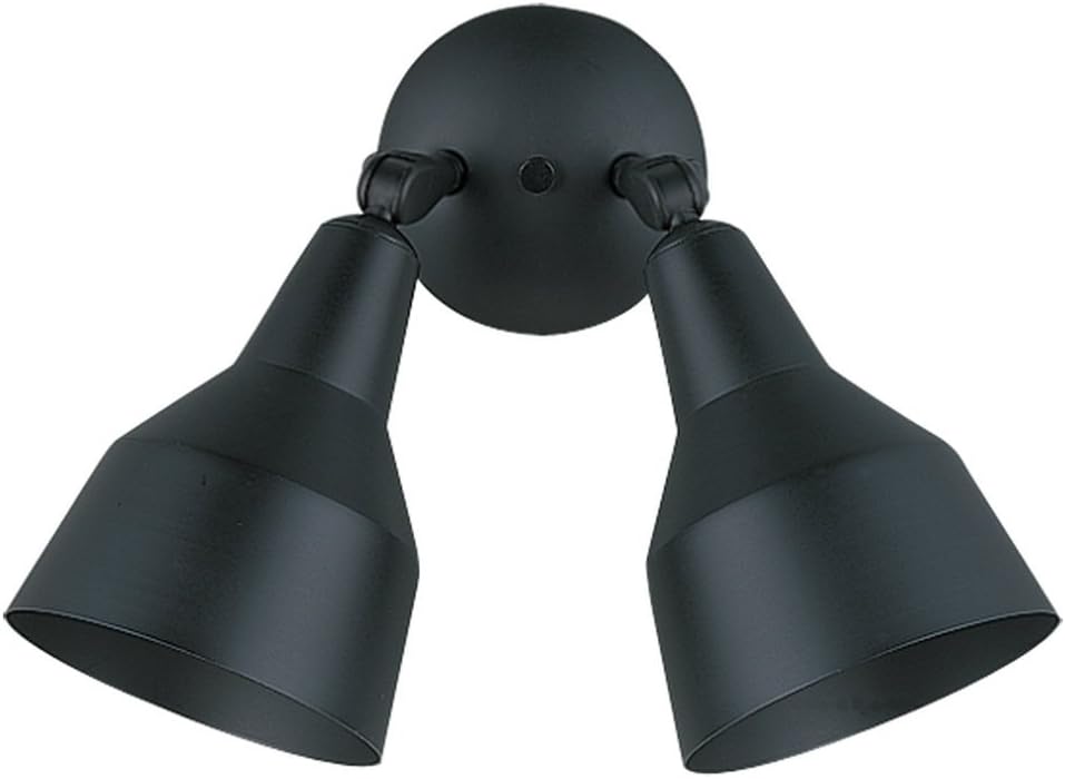 Sea Gull Lighting 8607-15 Flood Light Outside Fixture, Two, White Pack of 2