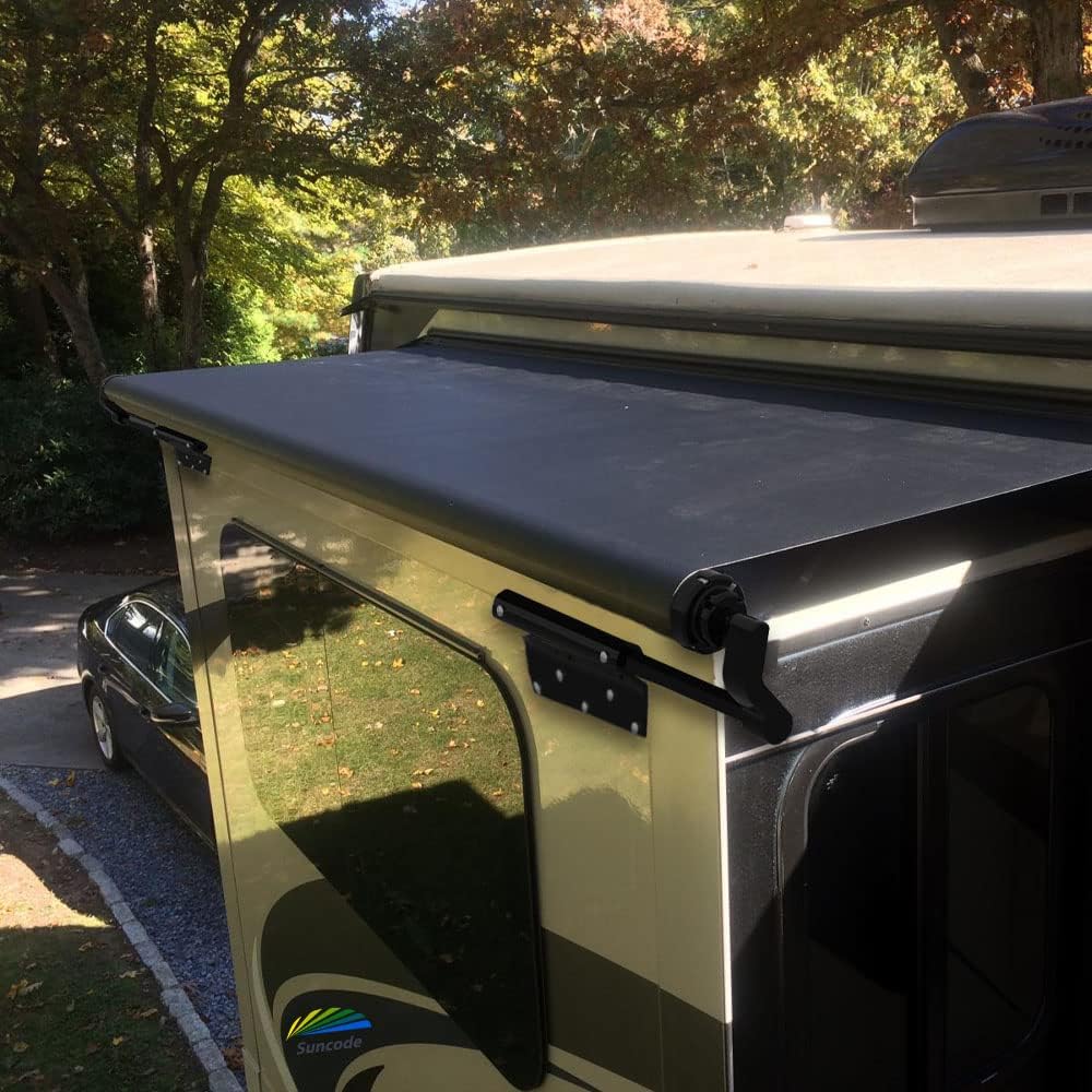 Suncode RV Slide Topper Awning Black 11'1