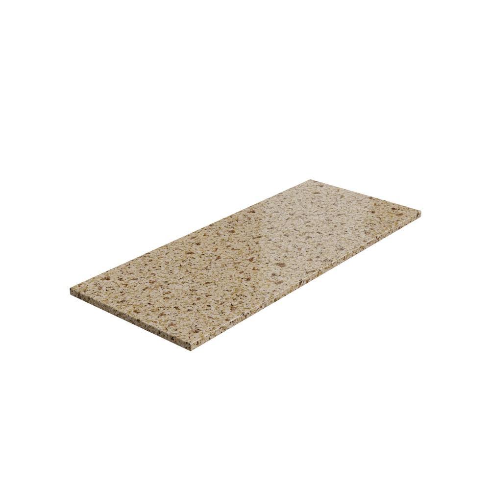 NewAge Products 60 in. Solid Surface Granite Kitchen Countertop Extended in Gold Sand, Gold Sand Granite