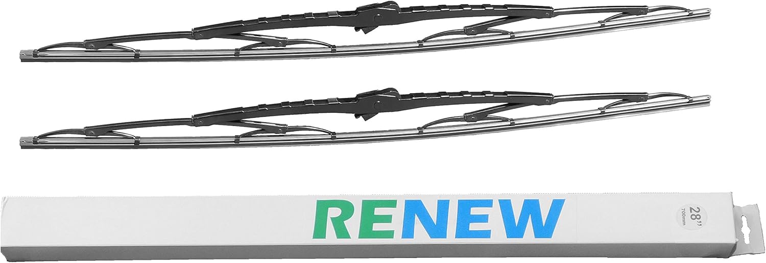 28 Inch Wiper Blade Pair for RV or Motorhome with large 12mm J Hook Pack of 2
