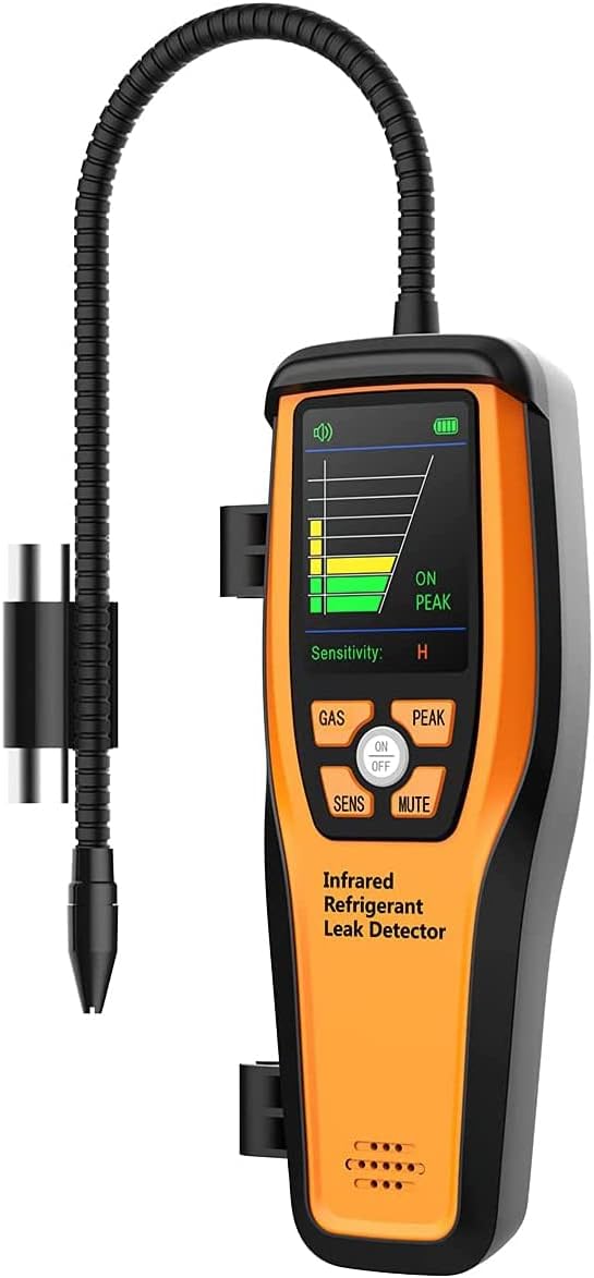 Elitech ILD-300 Advanced Refrigerant Leak Detector Halogen Tester for HVAC Rechargeable CFCs HCFCs HFCs 10 Years' Life