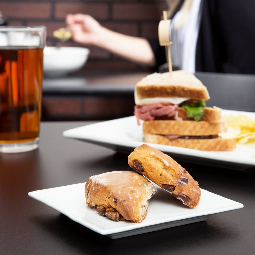 CAC (KSE-5) 5x22 Porcelain Kingsquare Square Bread Plate/Super White