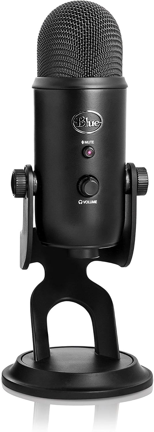 Blue Yeti USB Microphone - Blackout Edition (Renewed)