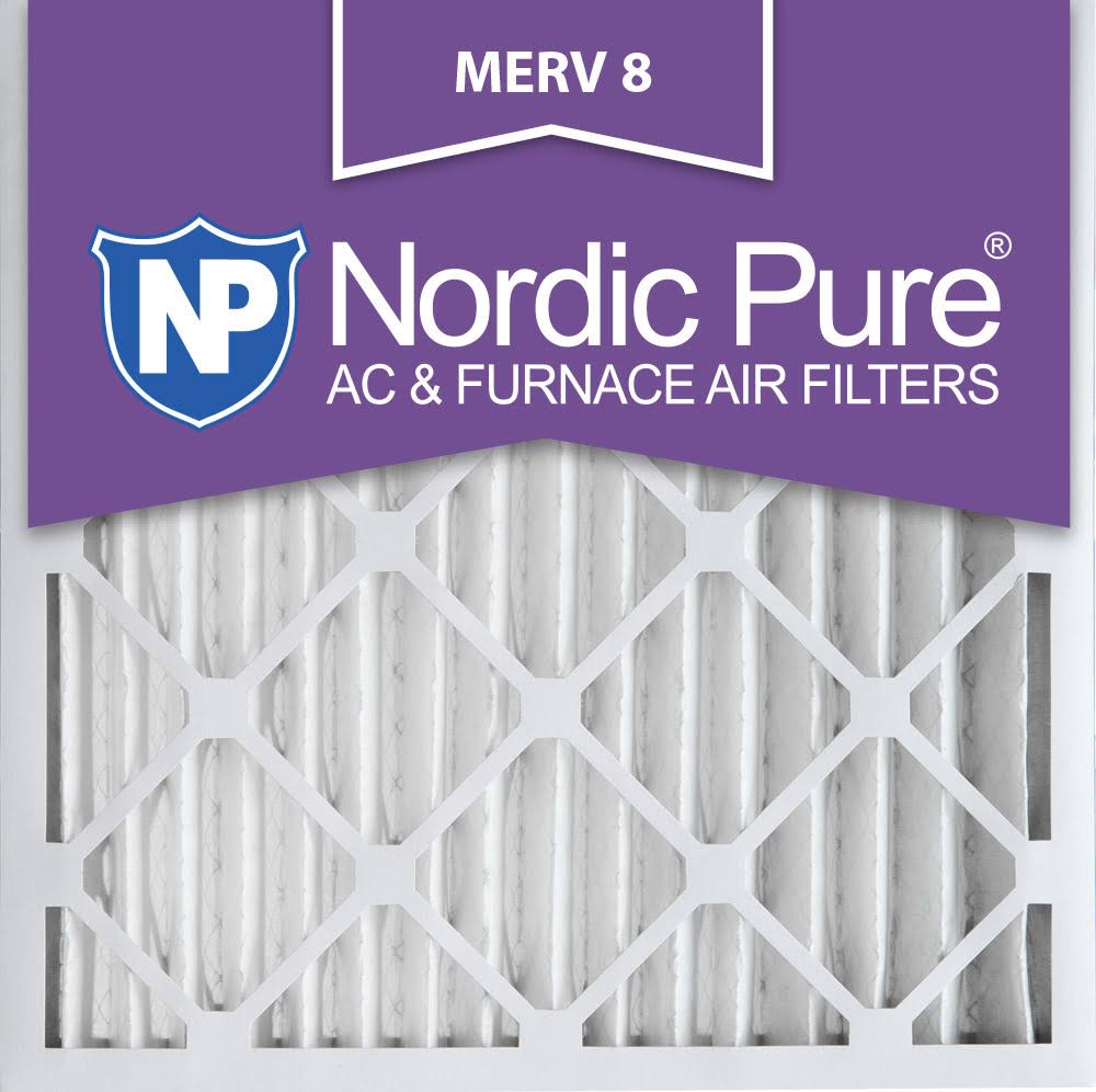 16x16x2 Pleated MERV 8 AC Furnace Filters Qty 12
