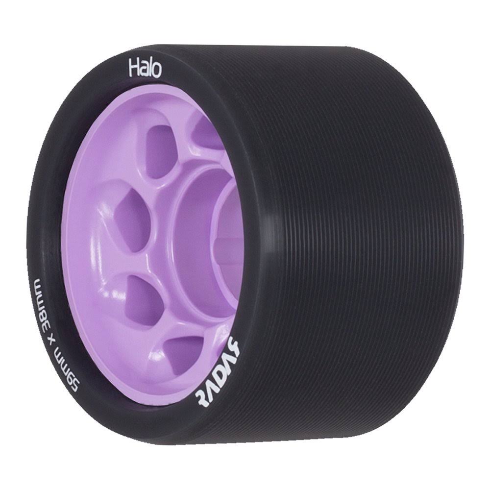 Radar Wheels - Halo - Roller Skate Wheels - 4 Pack of 38mm x 59mm Wheels