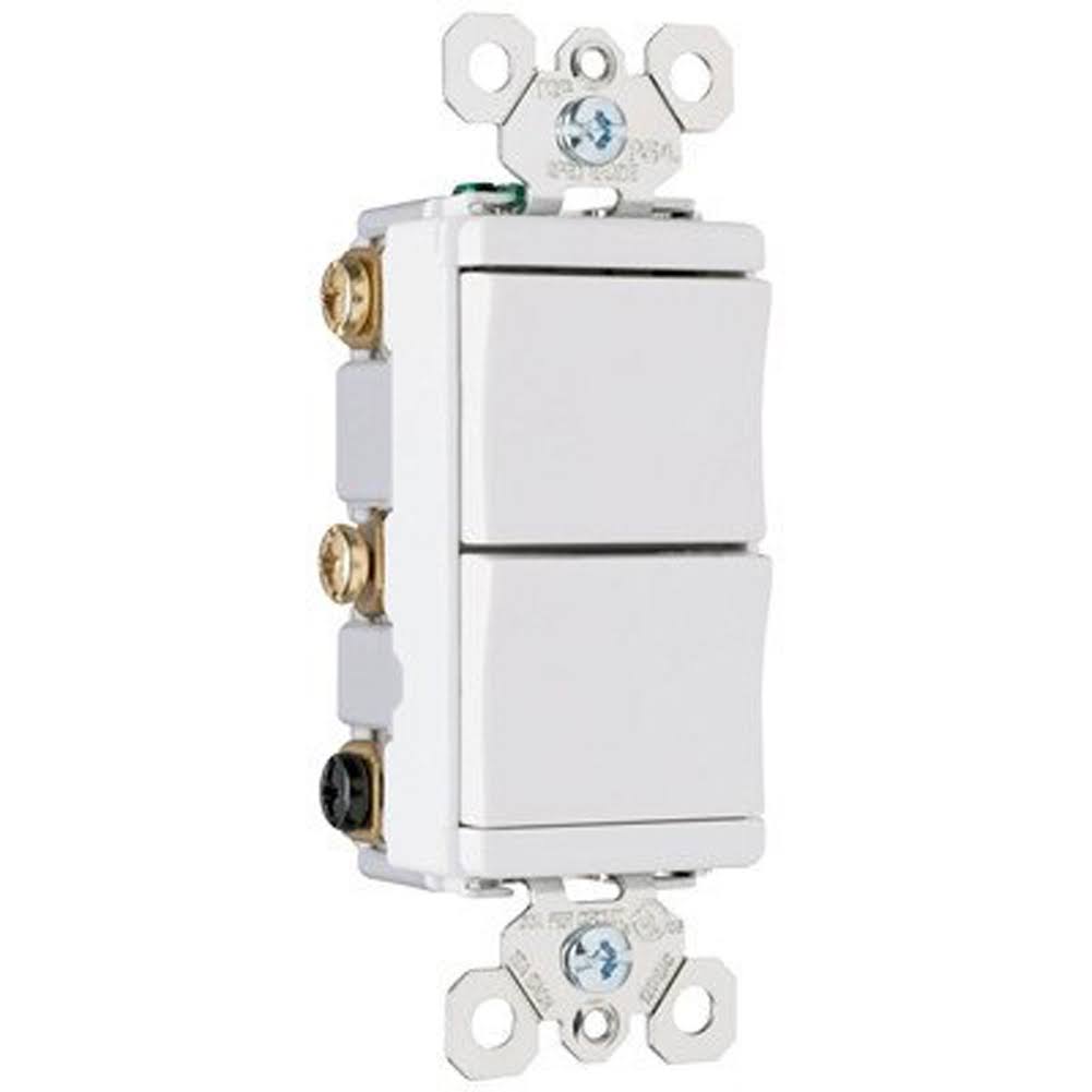 Pass u0026 Seymour TM813-LACC TradeMaster Decorator Combination SWITCH; 120 Volt AC, 15 Amp, 1-Pole, Light Almond