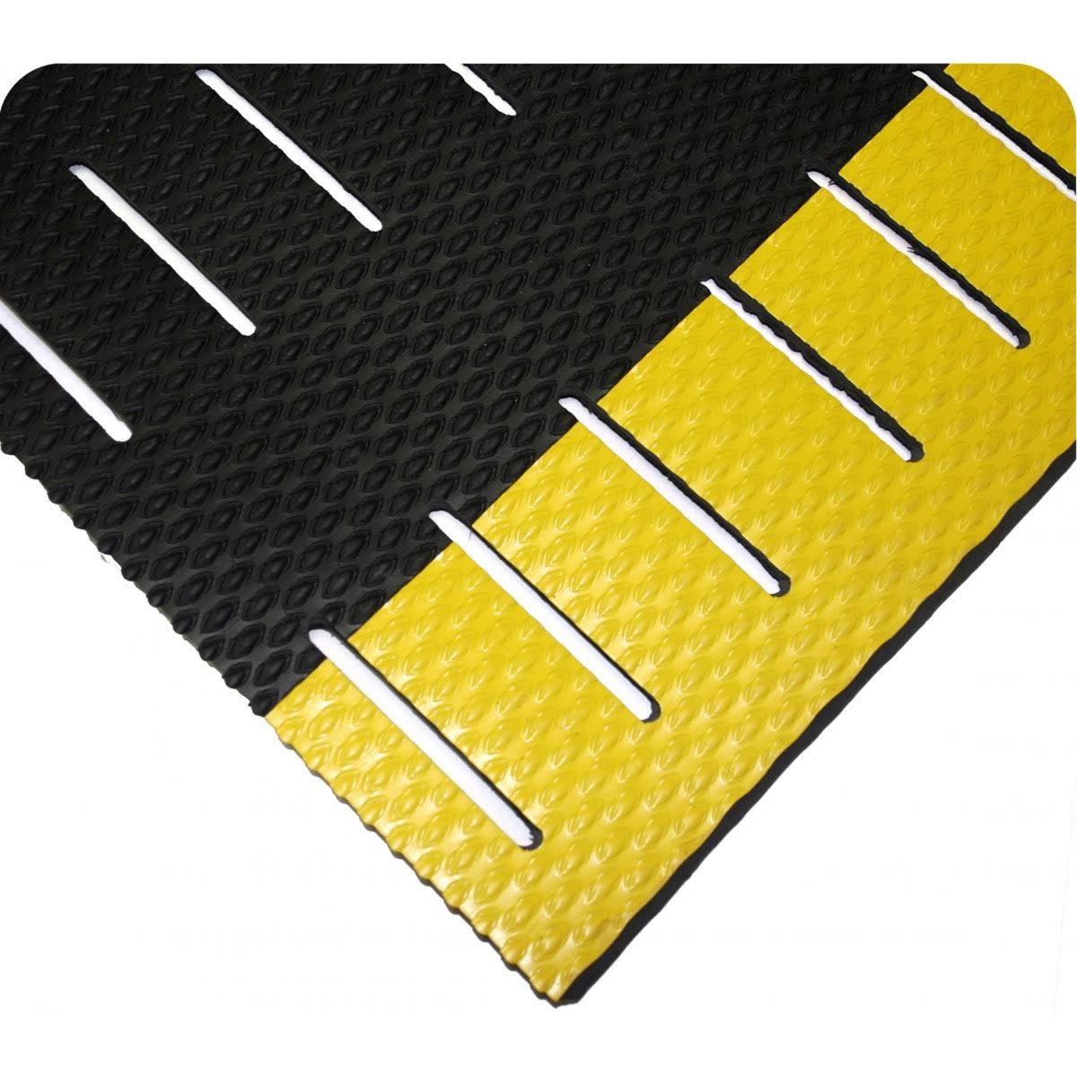 Wearwell 475 Drainage Mat,black wylwbrdr,3 Ft.x5 ft.