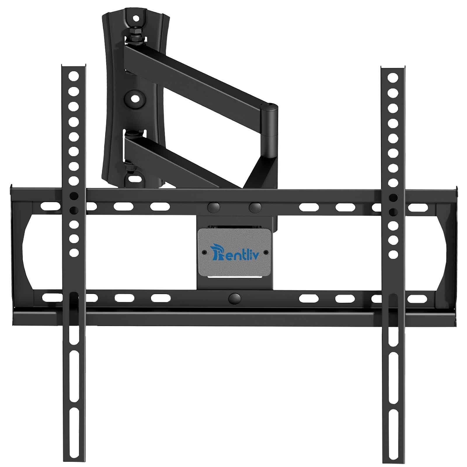 Rentliv TV Wall Mount TV BRACKET, Swivels Tilts TV Mount with Heavy Duty Extended Arms for 26-55 inch TVs Up to 99 lbs, Max VESA