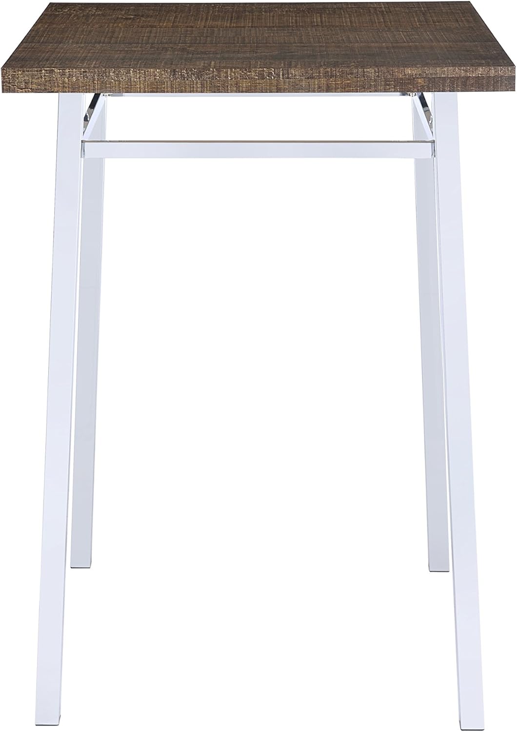 ACME Furniture 72595 Nadie Bar Table, Oak and Chrome