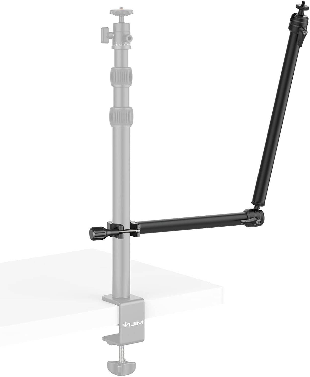 VIJIM Flexible Arm Auxiliary Holding Arm, Detachable 2-Section Magic Arm for Any Camera Desk Mount, Cameras, Lights and More, Multi Mount Accessory (LS04) Pack of 2