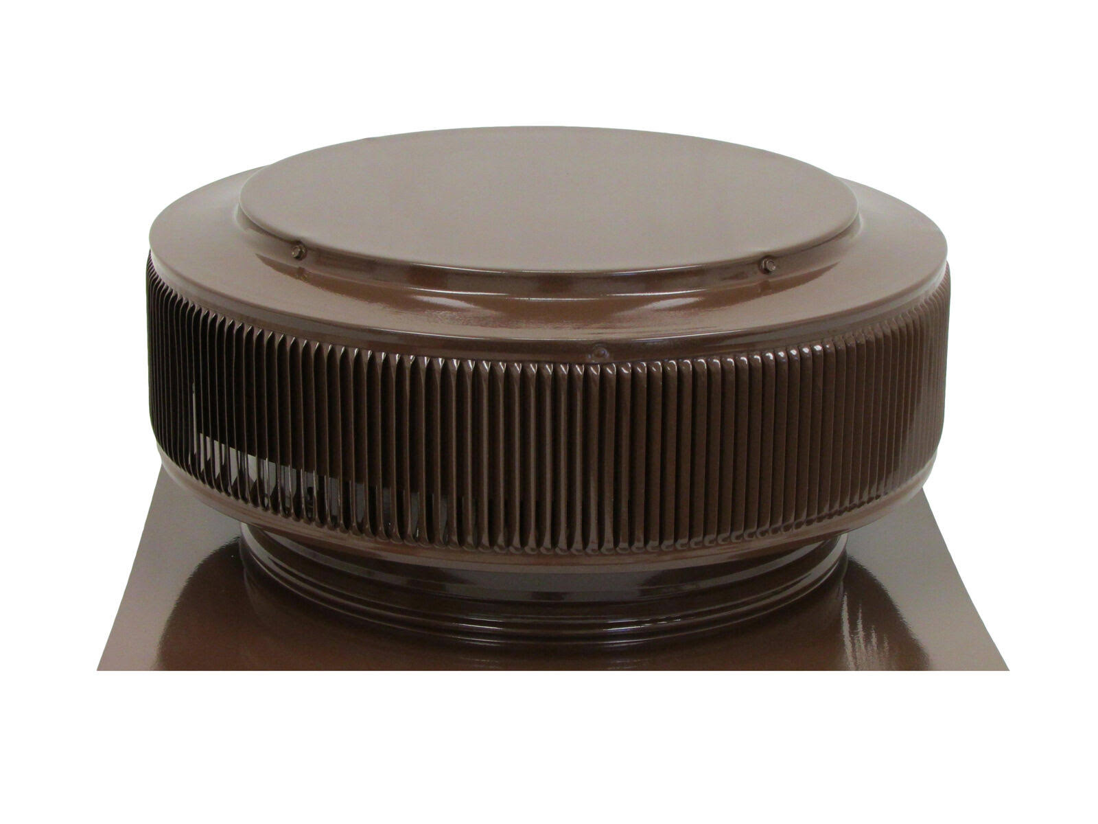 Active VENTILATION, Attic Roof VENTILATOR, Aura Vent, 14 in. Diameter, Aluminum, Powder Coated Brown, AV-14-C2-BR