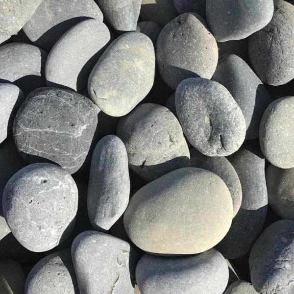 Butler Arts 0.50 Cu. ft. 40 lbs. 2 in. to 4 in. Large Black Mexican Beach Pebble (20-Bag Pallet)