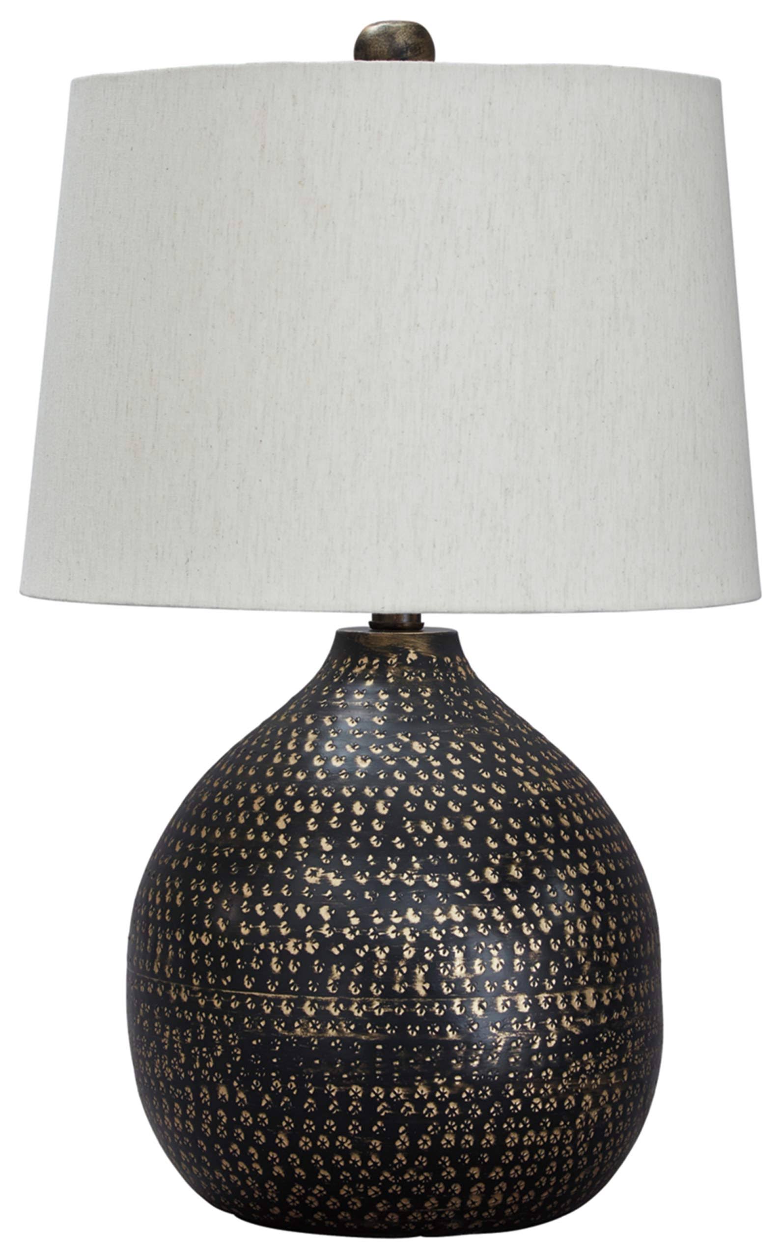 Signature Design Maire Black/Gold Metal Table Lamp by Ashley