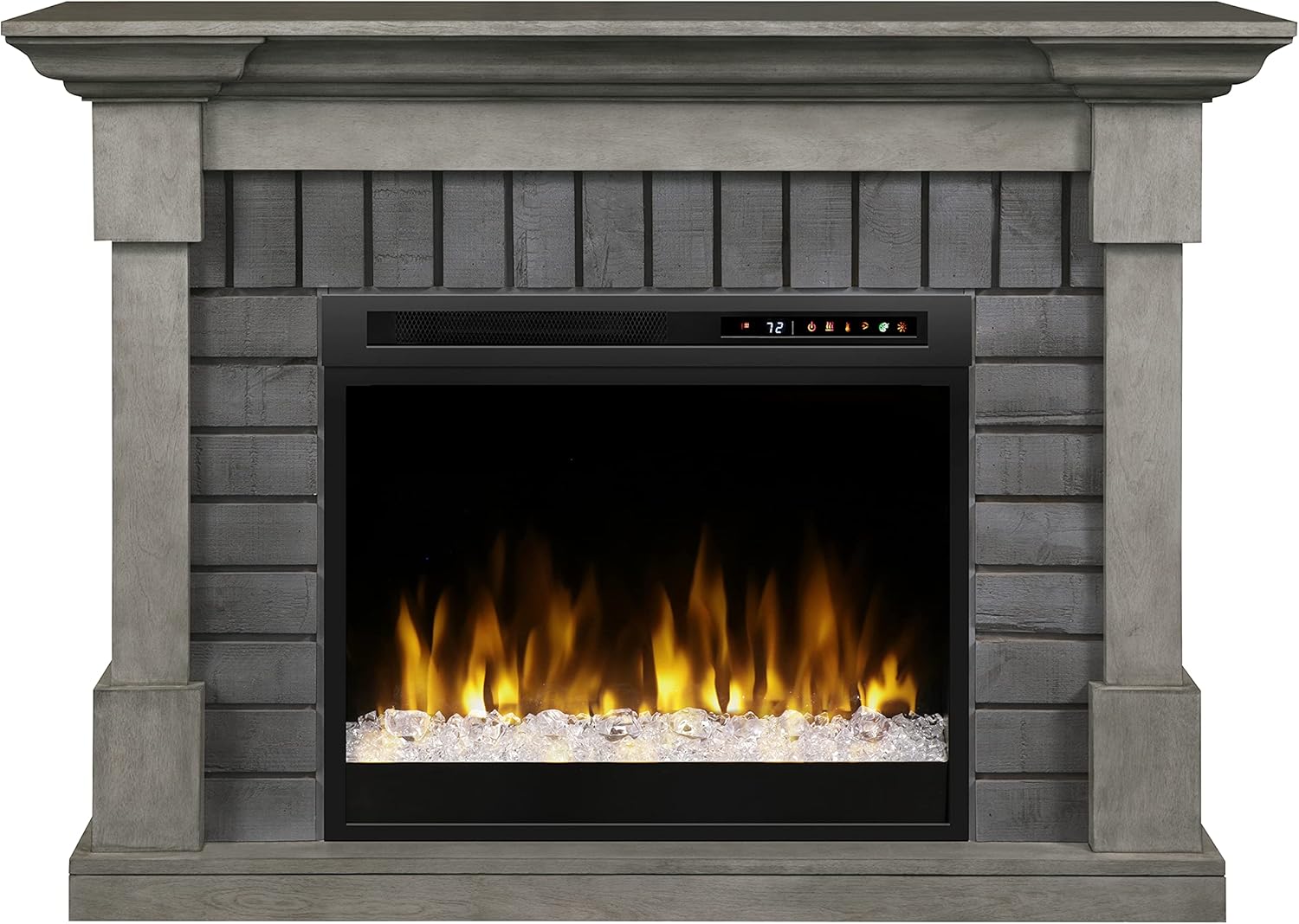 DIMPLEX Royce Electric Fireplace, One Size, Smoke STAK Grey