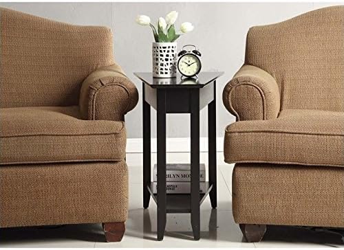 Pemberly Row Wedge End Table - Black