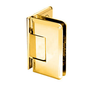 CRL C0L044GP Gold Plated Cologne 044 Series Wall Mount Offset Back Plate Hinge