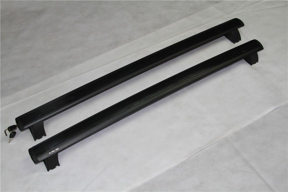 HEKA Cross Bar fit for Jeep Grand Cherokee 2011-2021 Roof Rail Rack Pair (Black S-Steel)
