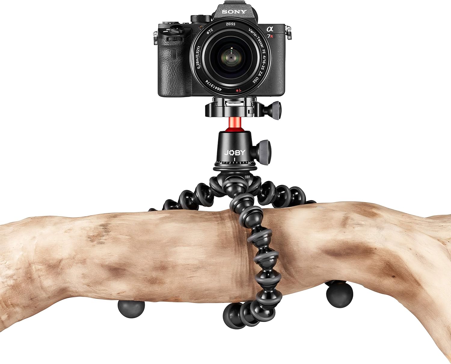 Joby Gorillapod 3K Pro Kit, Includes Stand & BallHead with QR Plate, 6.Lb Load Capacity, Black/Charcoal/Red