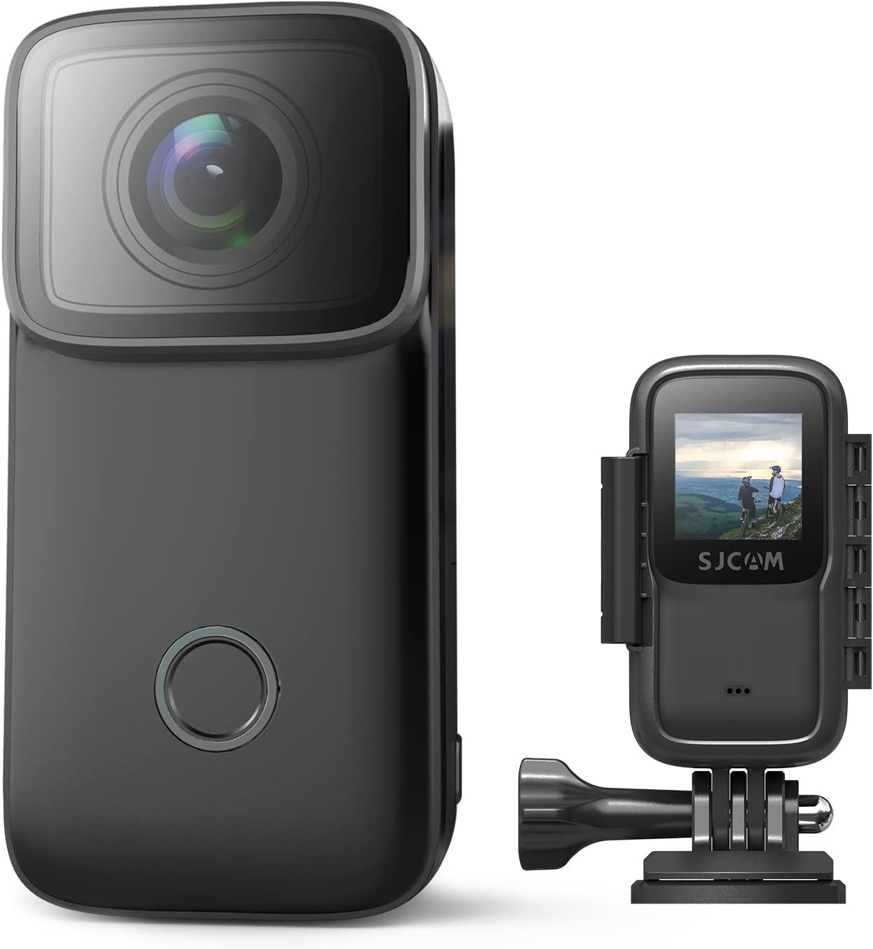 SJCAM C200 4K24FPS Action Camera Ultra HD Underwater Camera 154 Degree Wide Angle 131FT Waterproof Camera Black