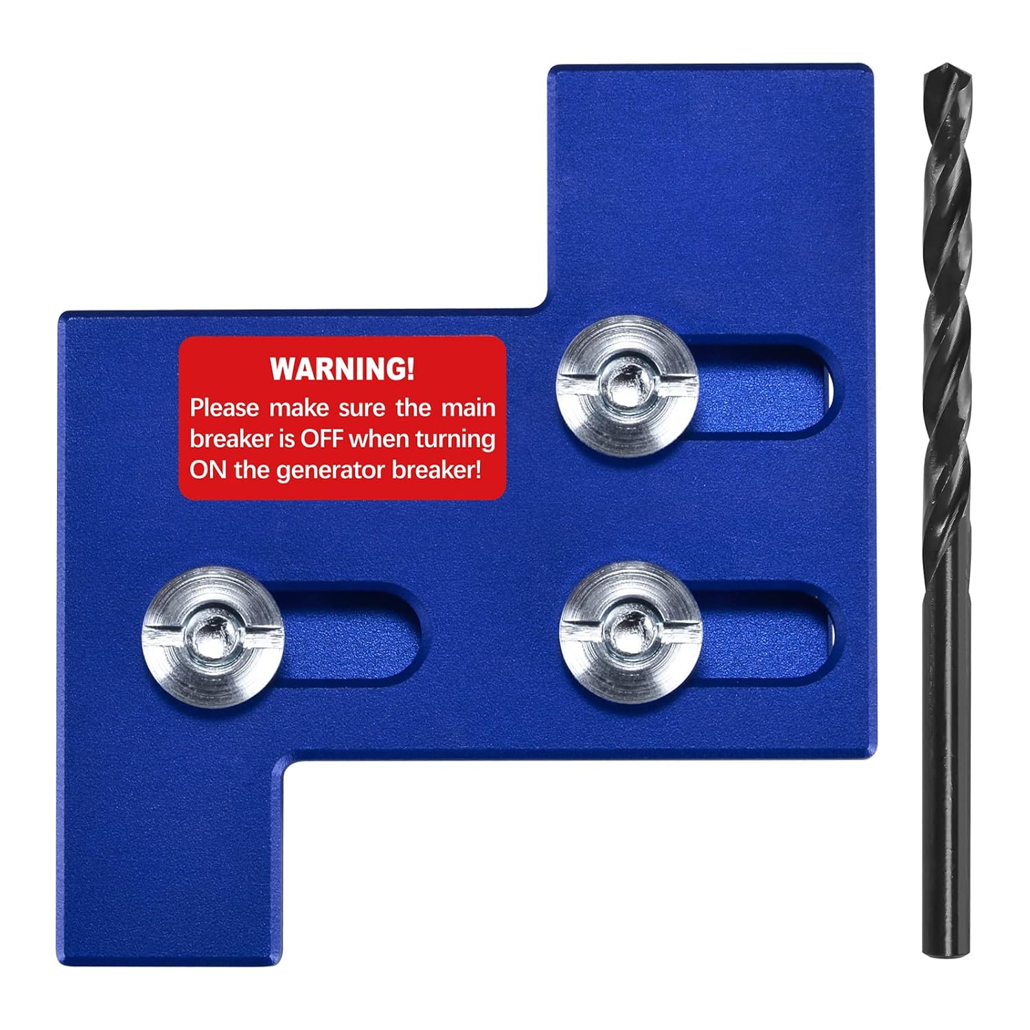 ACANORA Generator Interlock Kit Blue for General Electric GE 150 or 200 amp Main Breaker Panel, 1 1/4 Inch Spacing Between Main and Branch Breaker