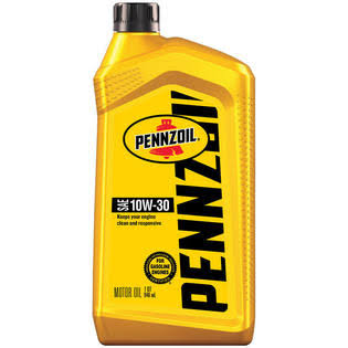 Pennzoil Motor Oil 10W30 qt PNZ Pack of 12