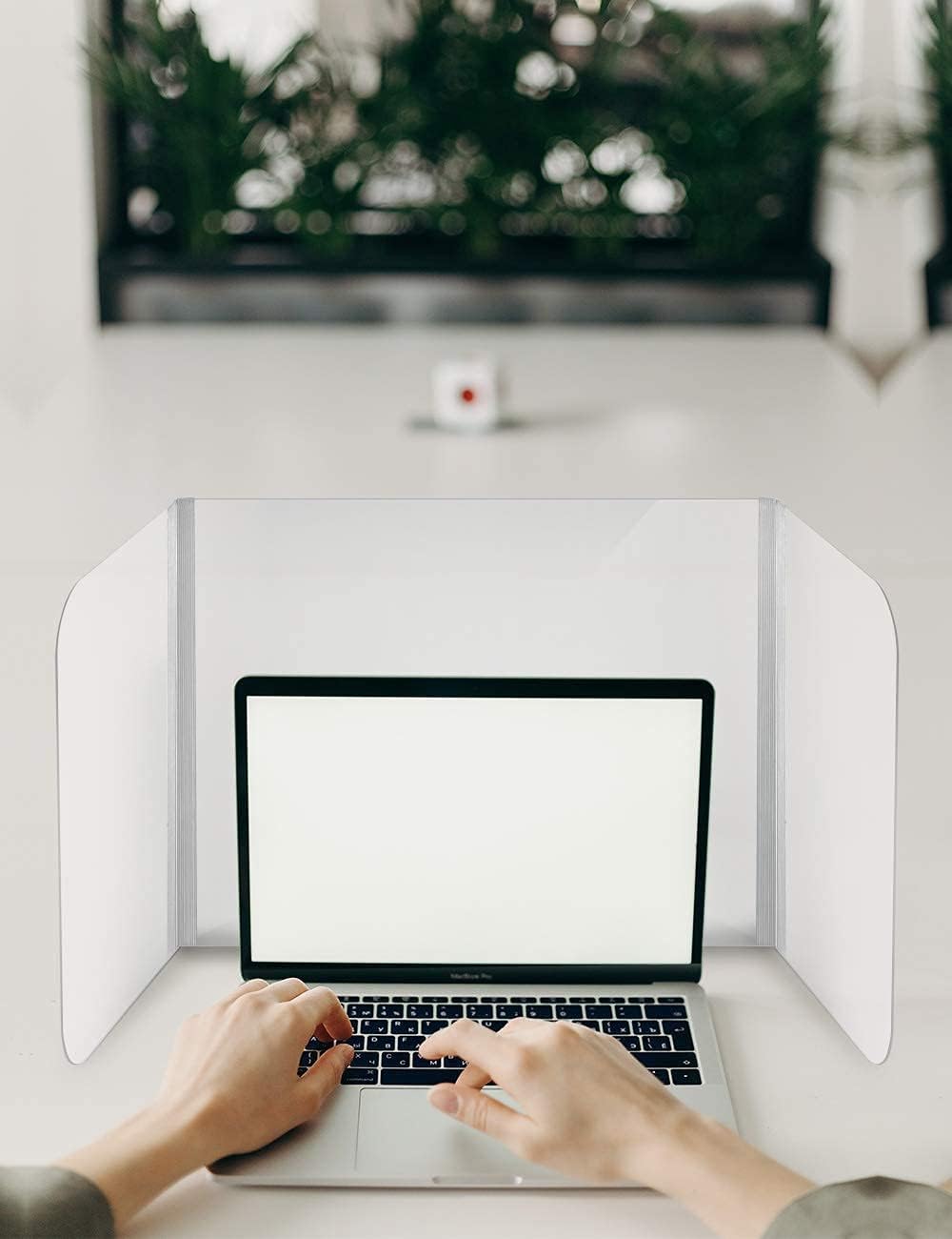 Clear Acrylic Protective Sneeze Guard Sheild for Office, School, and Retail Store, Pass Through Transaction Window,Student Desk Counter（21.50