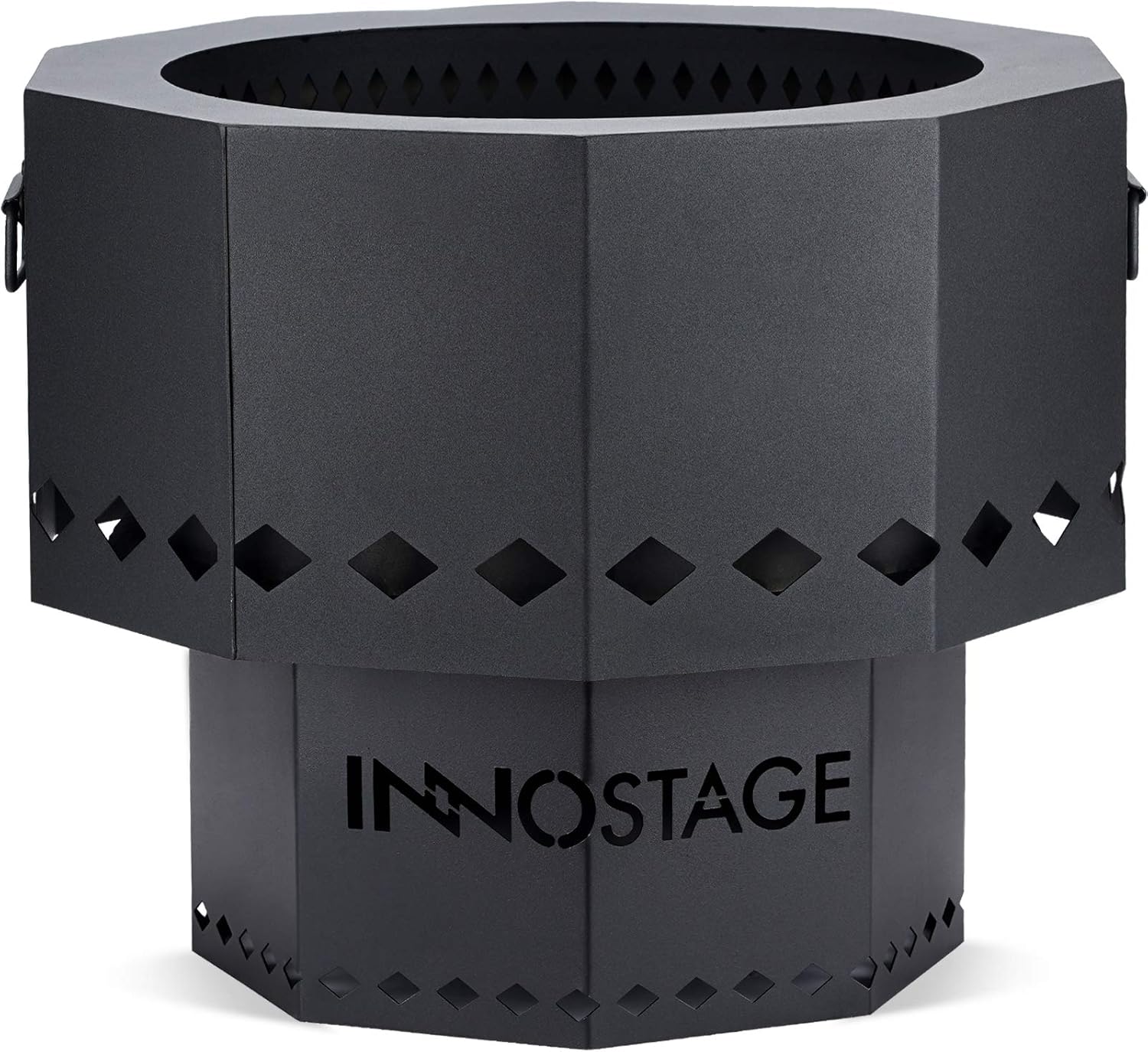 Smokeless Fire Pit for Outdoor Wood Pellet Burning Spark Bowl with Portable Carrying Bag, Firepit Grill of Fireplace Stove for Picnic Camping Cooking on Beach - M