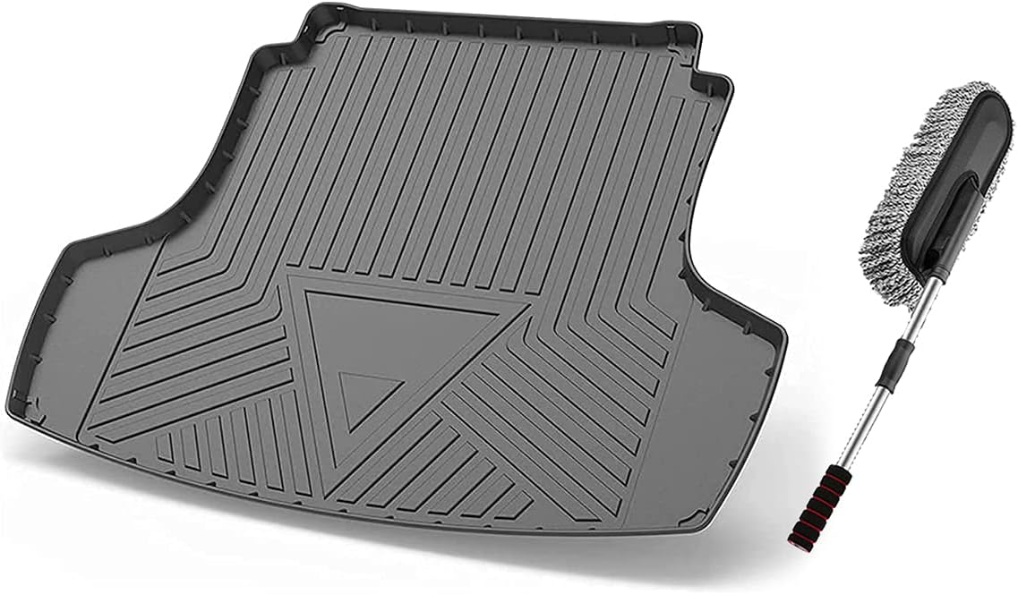 Premium FlexTough All-Protection Cargo Mat Liner , Heavy Duty Trunk Liner for Hyundai 10th Gen Sonata 2020 , &ndash;w/Traction Grips & Fresh Design (for Hyundai 10th Gen Sonata 2020)
