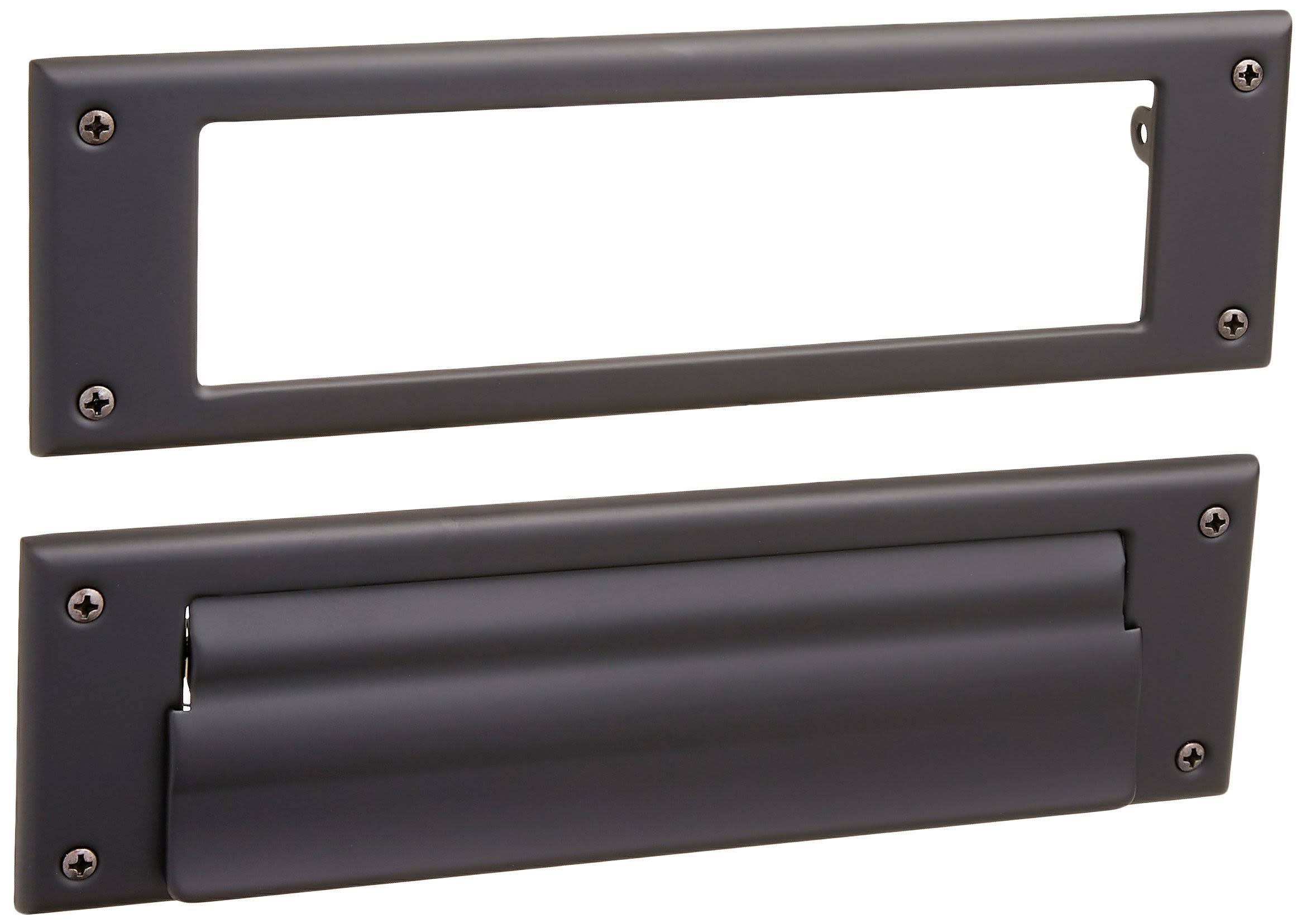 Baldwin 0015190 Letter Box PLATE, Satin Black