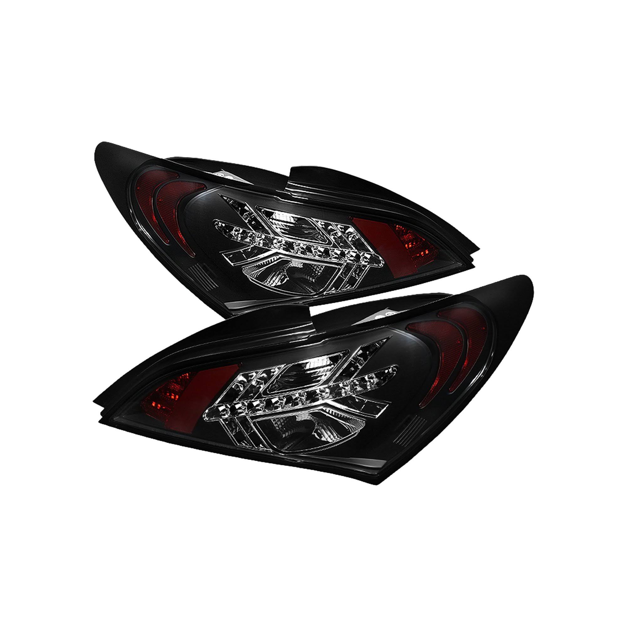 Spyder Hyundai Genesis 10-12 2DR LED Tail Lights - Black 5034304
