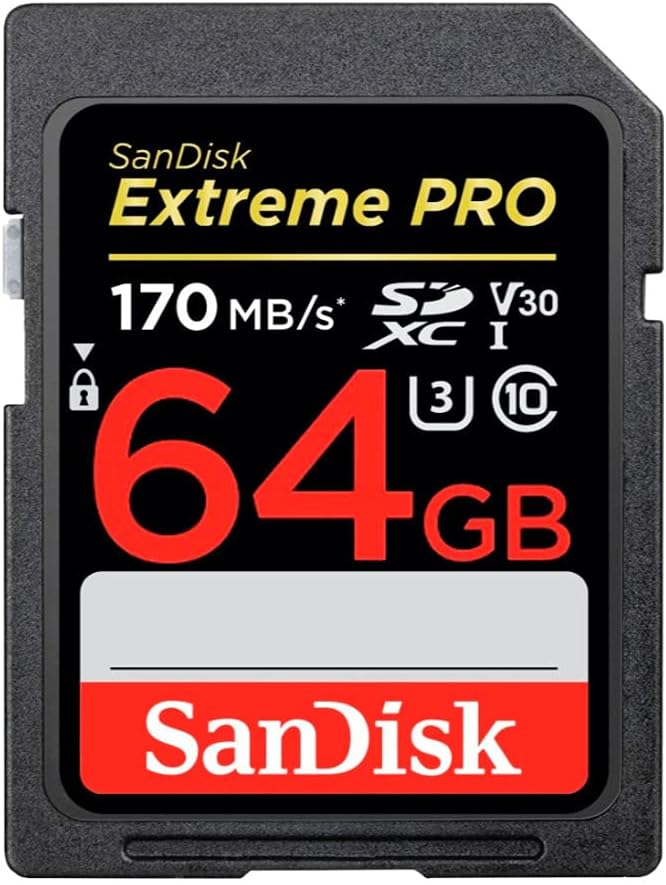 SanDisk 64GB Extreme PRO 170 MB/s UHS-I SDXC Memory Card (2-Pack) with Koah PRO Storage Case and SD Reader Bundle (3 Items) Pack of 2