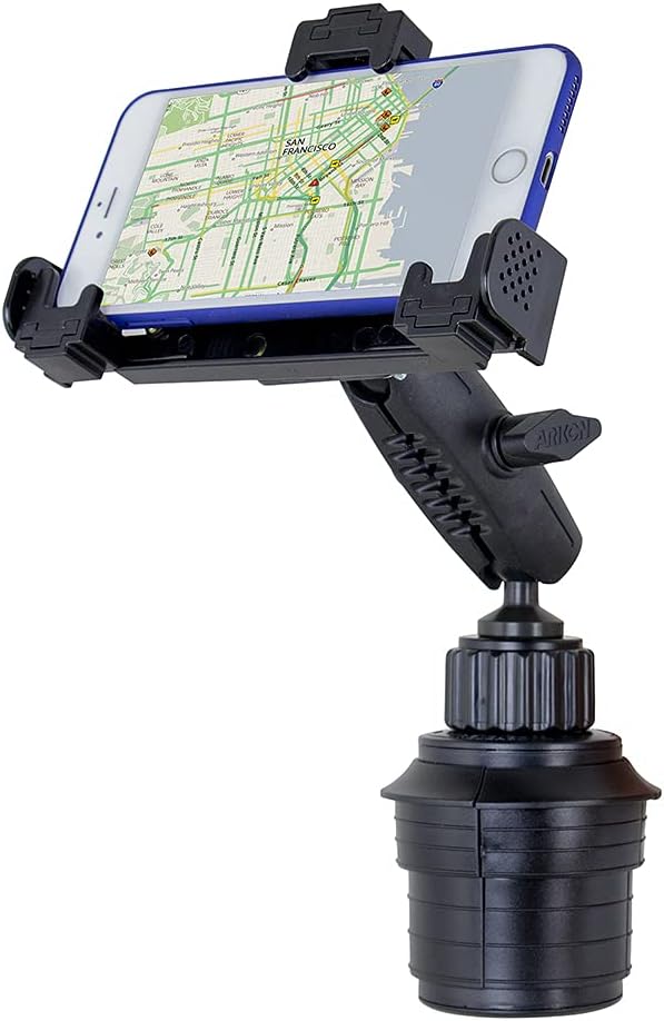 ARKON Mounts SM9RM023 Robust Locking Car or Truck Cup Holder Phone Mount Retail Black