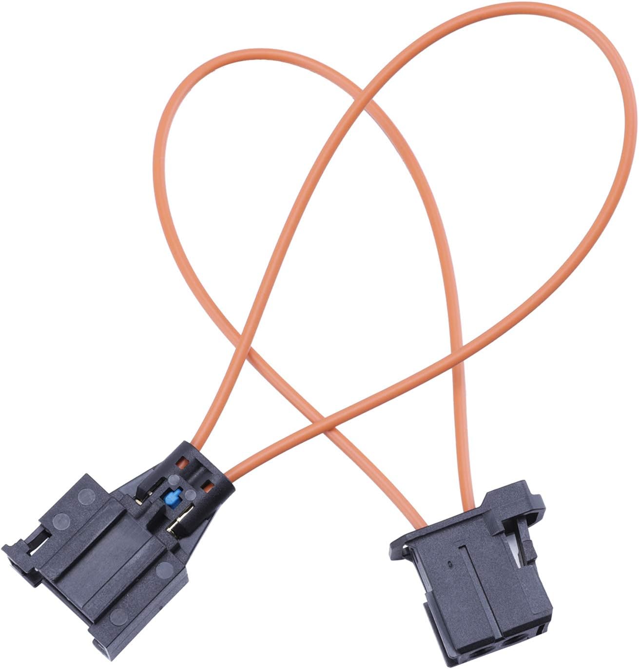 Most Fiber Optic, Golden^Li 2 Pack Universal Optical Female & Male Adapter Loop Bypass Cable for Radio and Audio Mercedes BMW VW Audi Porsche SOS FIX(13.5cm/5.3in) (Set 2)