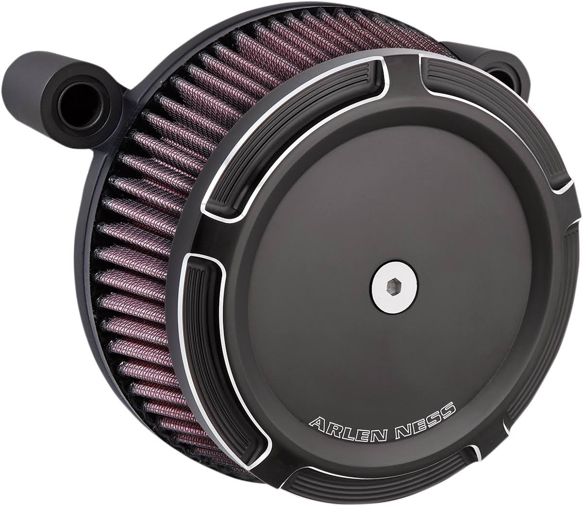 Arlen Ness 50-844 Big Sucker Stage 1 Air Filter Kit with Slot Track Cover Black