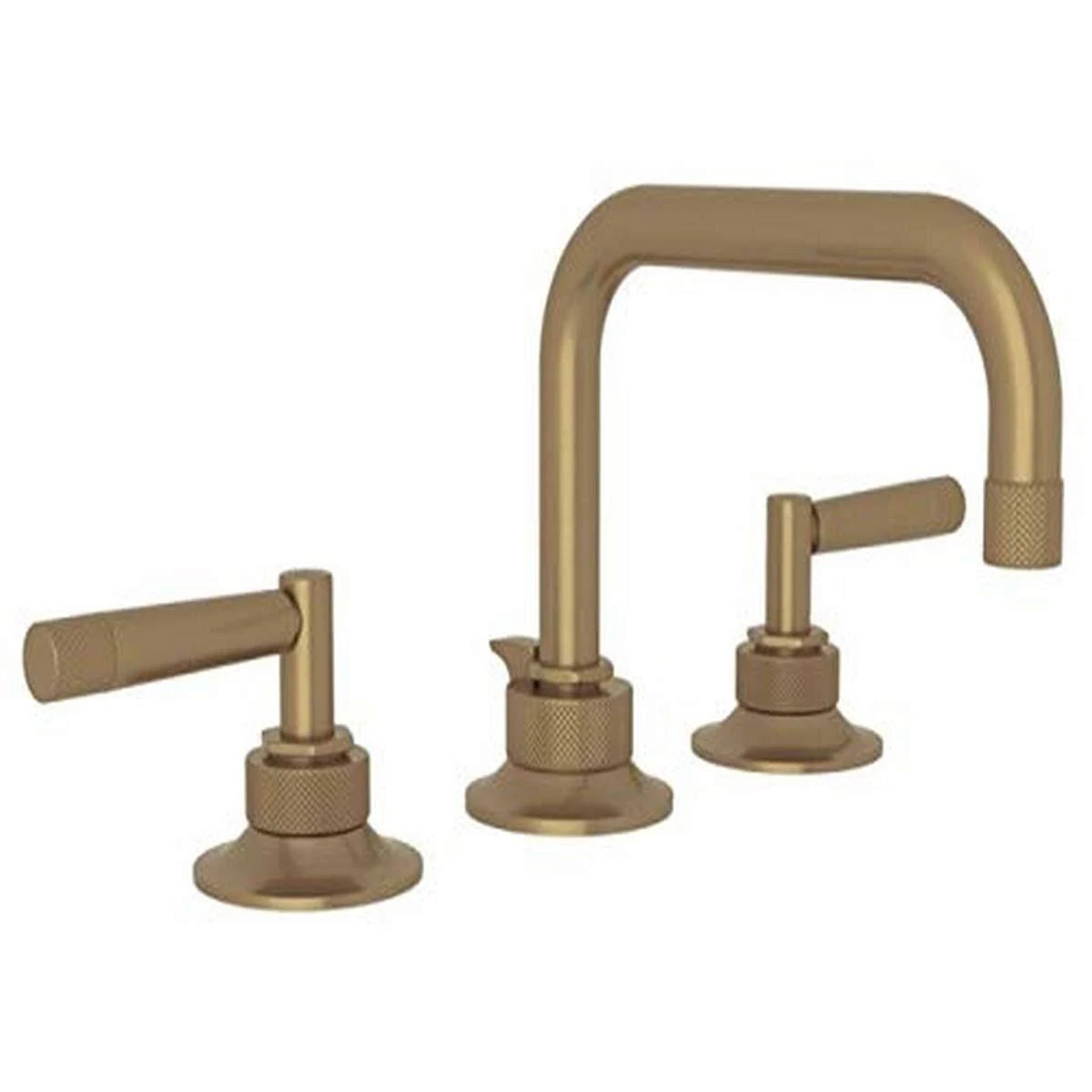 Rohl Graceline U-Spout Widespread Lavatory Faucet French Brass, MB2009LMFB-2