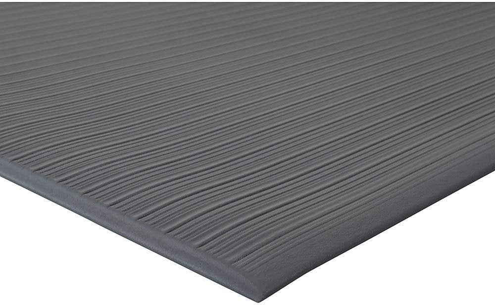 Genuine Joe Anti-Fatigue Mat, Beveled Edge, 3 by 60-Feet, Black