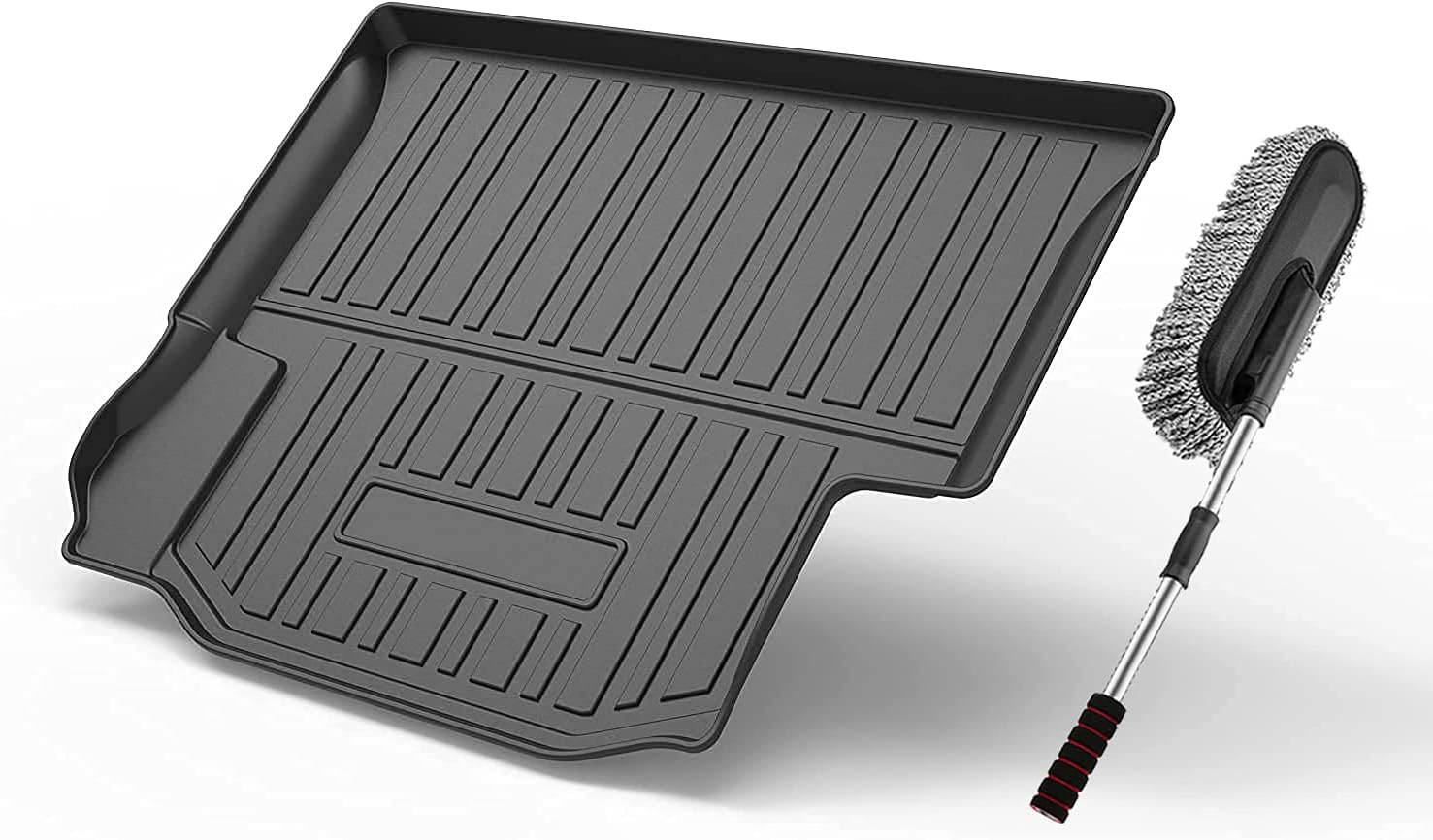 Premium FlexTough All-Protection Cargo Mat Liner , Heavy Duty Trunk Liner for Jeep Wrangler Rubicon 4 Doors 2011-2015, &ndash;w/Traction Grips & Fresh Design (for Jeep Wrangler Rubicon 4 Doors 2011-2015)