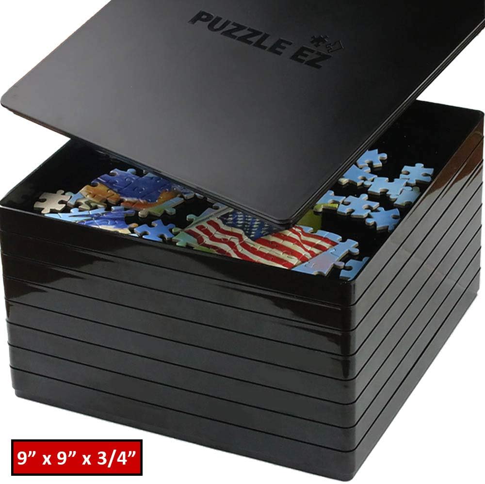 Puzzle Sorting Trays with Lid Stackable 9