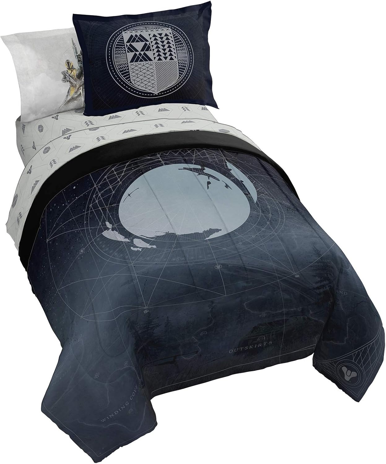 Miraculous Ladybug Superhero 5 Piece Twin Bed Set - Includes Reversible Comforter & Sheet Set Bedding Features Marinette - Super Soft Fade Resistant Microfiber (Official Miraculous LadyBug Product)