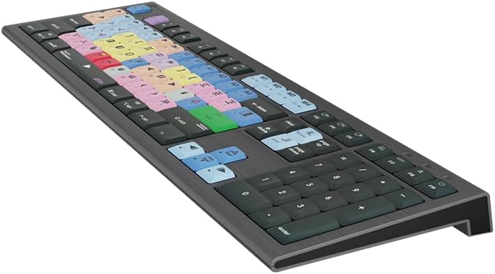 Logickeyboard Designed for AVID Media Composer Compatible with macOS -Astra 2 Backlit Keyboard # LKB-MCOM4-A2M-US (Renewed)