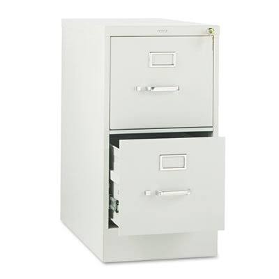 HON 310 Series Two-Drawer, Full-Suspension File, Letter, 26-1/2d, Light Gray, Sold As 1 Each