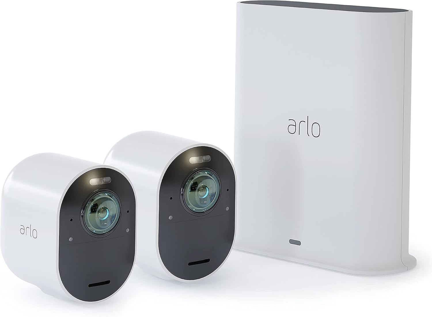 Arlo Ultra 2 Spotlight Camera - 2 Camera Security System - Wireless, 4K Video & HDR, Color Night Vision, 2 Way Audio, Wire-Free, 180º View, Black - VMS5240B-200NAS