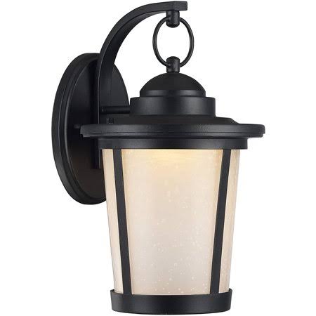 Radiance Goods Embedded LED Textured Black Outdoor Wall Sconce 13x22 Tall