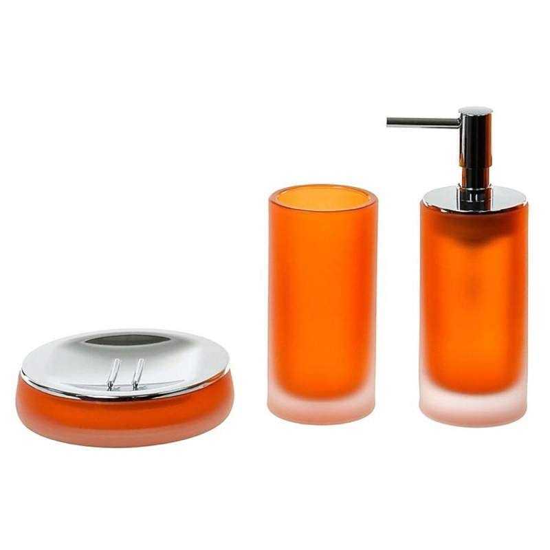 Gedy TI281-67 Tiglio Orange Bathroom Accessory Set