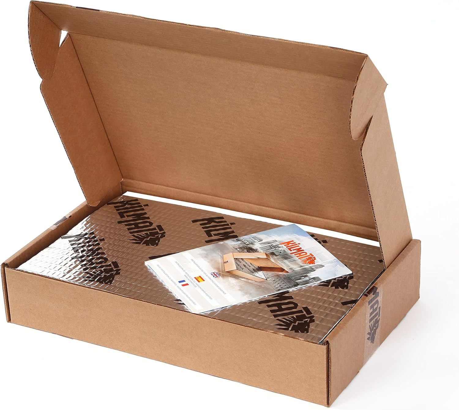 KILMAT Extra 100 mil 25 sqft Car Sound Deadening Mat, Butyl Automotive Sound Deadener, Audio Noise Insulation and dampening Pack of 2